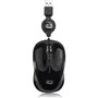 Adesso iMouse S8B - USB Illuminated Retractable Mini Mouse - Optical - Cable - Black - USB 20 - 1600 dpi - Scroll Wheel - 3 Buttons IMOUSE S8B
