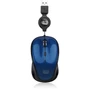 Adesso iMouse S8L - USB Illuminated Retractable Mini Mouse - Optical - Cable - Blue - USB 20 - 1600 dpi - Scroll Wheel - 3 Buttons IMOUSE S8L