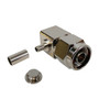 N-Type Right Angle Male Crimp Connector for RG58 (LMR-195) 50 Ohm ( Fleet Network )