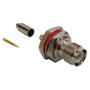 N-Type Female Bulkhead Crimp Connector for RG174 LMR-100 50 Ohm FN-CN-06-100