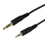 6ft 3.5mm male to 2.5mm male stereo 28AWG FT4 - Black (FN-AUD-320-06)