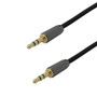 15ft Premium  3.5mm Stereo Male To Male Cable 24AWG FT4 - Black (FN-35MM1-15)