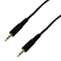 1ft 2.5mm stereo male to male 28AWG FT4 - Black (FN-AUD-120-01)