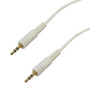 1ft 2.5mm stereo male to male 28AWG FT4 - White ( Fleet Network )