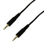 15ft 2.5mm stereo male to male 28AWG FT4 - Black (FN-AUD-120-15)