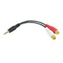 6 inch 3.5mm Stereo Male to 2 x RCA Female Audio Cable (FN-AUD-920-6IN)