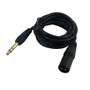 15ft XLR 3-pin Male to 1/4 Inch TRS Male Balanced Cable - Black ( Fleet Network )