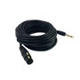 6ft XLR 3-pin Female to 1/4 Inch TS Male Unbalanced Cable - Black ( Fleet Network )