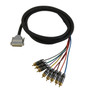 35ft Premium Phantom DB25 Male to 8xRCA Male 8-channel Snake cable Tascam pinout FN-S8-25-RCA-35TAS