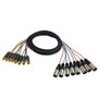 35ft Premium  RCA Male to XLR Male Unbalanced Analog 8-Channel Snake Cable FN-S8-RCA-XLRM-35