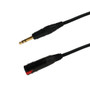 6ft Premium  1/4 Inch TRS Stereo Male To Female Cable FT4 (FN-TRS3-06)