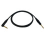 10ft Premium TS Mono Male to TS Mono Right Angle Male Instrument/Guitar Cable (FN-TS1R-10)