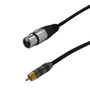 1.5ft Premium  XLR Female to RCA Male Unbalanced Audio Cable FT4 (FN-XLRF-RCA-01.5)