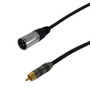 3ft Premium  XLR Male to RCA Male Unbalanced Audio Cable FT4 (FN-XLRM-RCA-03)