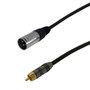 3ft Premium Phantom Cables XLR Male to RCA Male Unbalanced Audio Cable FT4 ( Fleet Network )