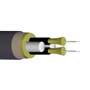 2-fiber 62.5 Micron Multimode (OM1) I/O Ruggedized Breakout AFL (Corning InfiniCor) OFNR (per meter) - Black ( Fleet Network )