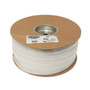 100ft 34 inch Split Hook and Loop Braided Sleeving White FN-BS-FW075-100WH