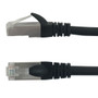 15ft RJ45 Cat6 Stranded Shielded 26AWG Molded Patch Cable CMR - Black ( Fleet Network )