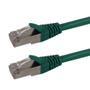 1ft RJ45 Cat6 Stranded Shielded 26AWG Molded Patch Cable CMR - Green ( Fleet Network )