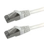 2ft RJ45 Cat6 Stranded Shielded 26AWG Molded Patch Cable CMR - White ( Fleet Network )