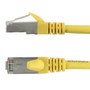 2ft RJ45 Cat6 Stranded Shielded 26AWG Molded Patch Cable CMR - Yellow ( Fleet Network )