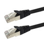 5ft RJ45 Cat6 Stranded Shielded 26AWG Molded Patch Cable CMR - Black ( Fleet Network )