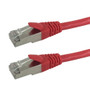 10ft RJ45 Cat6 Stranded Shielded 26AWG Molded Patch Cable CMR - Red (FN-CAT6SM-10RD)