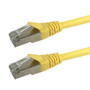 35ft RJ45 Cat6 Stranded Shielded 26AWG Molded Patch Cable CMR - Yellow (FN-CAT6SM-35YL)