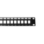 24-port Keystone Patch Panel, 19" Rackmount 1U - Unloaded (FN-PP-24KS-1U)