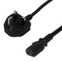 3m BS1363 (UK) to IEC-C13 Power Cable - H05VV-F 1.0 ( Fleet Network )