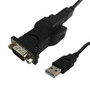 USB B Female to DB9 Male Serial Converter with 6ft USB A Male to USB B Male Cable FN-USB-SER-A