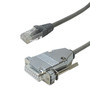 50ft T1 Cross-Over RJ48C to DB15 Female 2pr 100ohm - Grey FN-T1-221-50