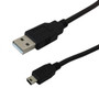 3ft USB 2.0 A Male to Mini-B 5-pin Male Hi-Speed Cable - Black ( Fleet Network )