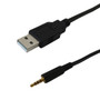 6 inch USB A Male to 4C 3.5mm Male iPod Shuffle Cable - Black ( Fleet Network )