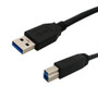 10ft USB 3.0 A Male to B Male SuperSpeed Cable - Black ( Fleet Network )