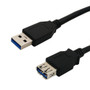10ft USB 3.0 A Male to A Female SuperSpeed Cable - Black ( Fleet Network )