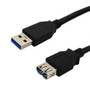 15ft USB 3.0 A Male to A Female SuperSpeed Cable - Black ( Fleet Network )