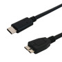 10ft USB 3.1 Type-C Male to Micro-B Male Cable 5G 3A - Black (FN-USB-353-10)