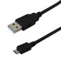 1ft USB 2.0 A Male to Micro-B Male Hi-Speed Cable - Black ( Fleet Network )