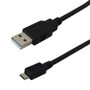 3ft USB 2.0 A Male to Micro-B Male Hi-Speed Cable - Black ( Fleet Network )