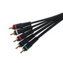 25ft Molded Component + Audio Male to Male Cable (FN-RCA5-AV-25)