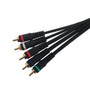 50ft Molded Component + Audio Male to Male Cable (FN-RCA5-AV-50)
