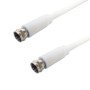 100ft Molded RG6 Satellite Cable F-Type Male to Male White ( Fleet Network )