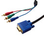 6ft VGA to component YCrCb Cable HD15 Male to 3 x RCA Male (FN-VGA-RCA3-06E)