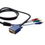 12ft VGA to component YCrCb Cable HD15 Male to 3 x RCA Male (FN-VGA-RCA3-12E)