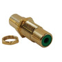 RCA Female to Female Bulkhead Gold Plated - Green FN-AD-RCA-GN