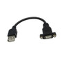 6 inch USB 2.0 A Female to A Female Adapter with Screw Holes ( Fleet Network )