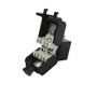 RJ45 CAT6A Slim Profile 180 Degree Jack, 110 Punch-Down Style or Tool-Less - Black ( Fleet Network )