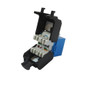 RJ45 CAT6A Slim Profile 180 Degree Jack, 110 Punch-Down Style or Tool-Less - Blue (FN-JK-C6A-BL)