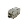 RJ45 Cat6a Slim Profile Jack, 110 Punch/Tool-Less, Shielded - Stainless Steel (FN-JK-C6A-SS)